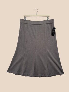 NYC New York Clothing Co Camel Midi Skirt